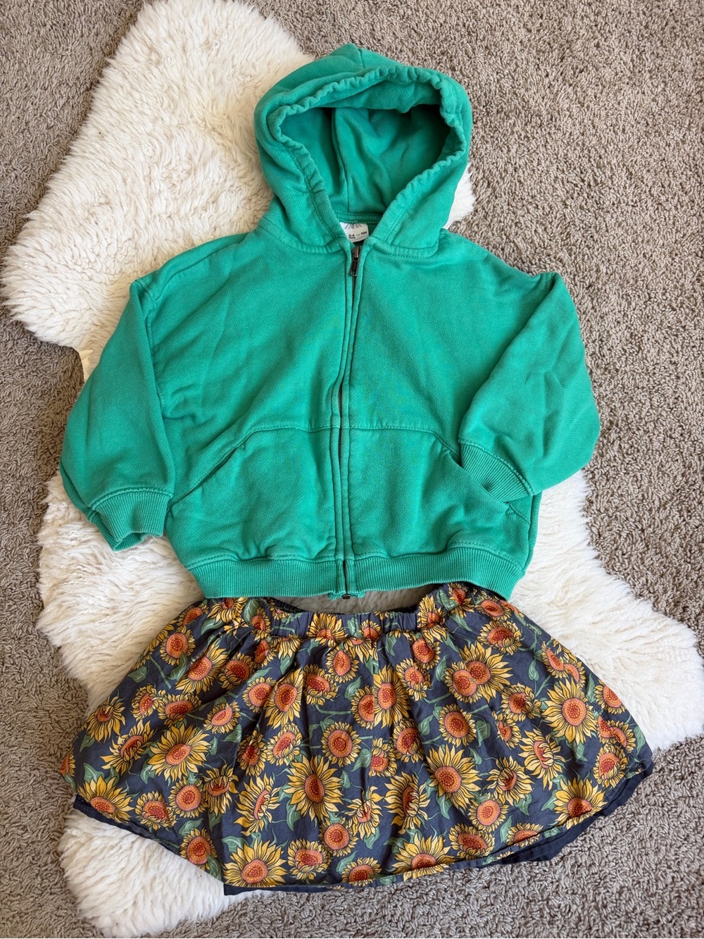 🌻 Zara Kids Hoodie Set | XS